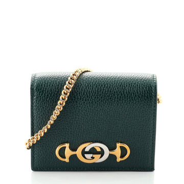 Gucci Zumi Chain Card Case Leather