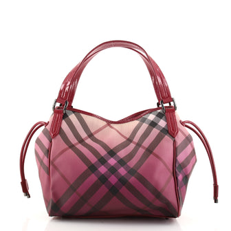 Burberry Bilmore Tote Nova Check Coated Canvas Medium