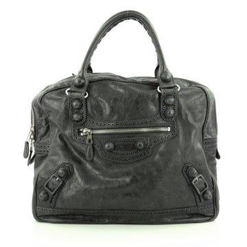 Balenciaga Office Covered Giant Brogues Handbag Leather