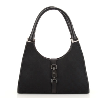 Gucci Vintage Bardot Hobo GG Canvas Small