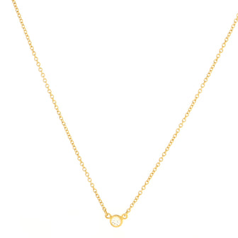 Tiffany & Co. Elsa Peretti Diamonds By The Yard Pendant Necklace 18K Yellow Gold and Diamond 0.05CT