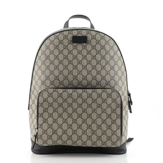 Gucci Zip Pocket Backpack GG Coated Canvas Medium