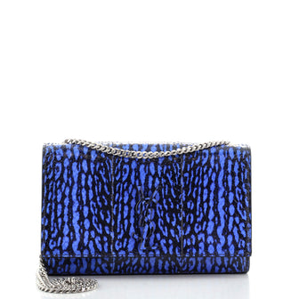 Saint Laurent Classic Monogram Crossbody Bag Python Embossed Leather Medium