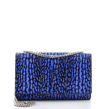 Saint Laurent Classic Monogram Crossbody Bag Python Embossed Leather Medium