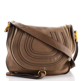 Chloe Marcie Zip Crossbody Bag Leather Medium
