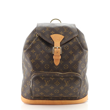 Louis Vuitton Vintage Montsouris Backpack Monogram Canvas GM