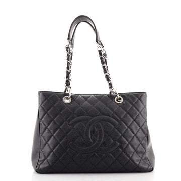 Chanel Grand Shopping Tote Quilted Caviar