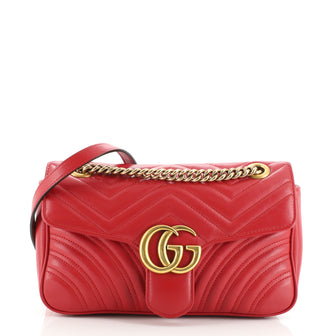 Gucci GG Marmont Flap Bag Matelasse Leather Medium