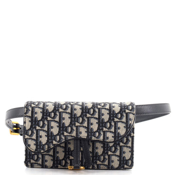 Christian Dior Saddle Rectangular Belt Bag Oblique Canvas