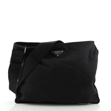 Prada Zip Messenger Bag Tessuto Medium