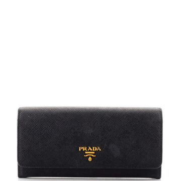 Prada Continental Wallet Saffiano Leather Long