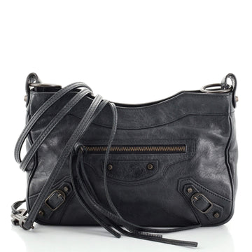 Balenciaga Hip Classic Studs Crossbody Bag Leather