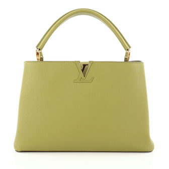Louis Vuitton Capucines Handbag Leather MM