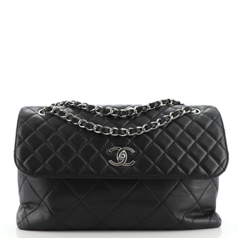 Chanel In The Business Flap Bag Quilted Lambskin Maxi