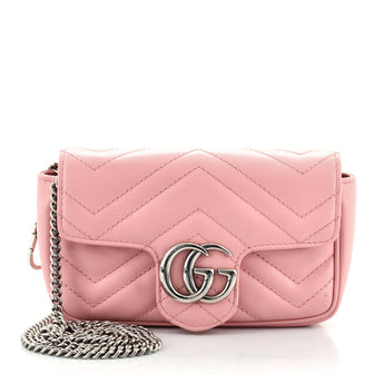 Gucci GG Marmont Flap Bag Matelasse Leather Super Mini