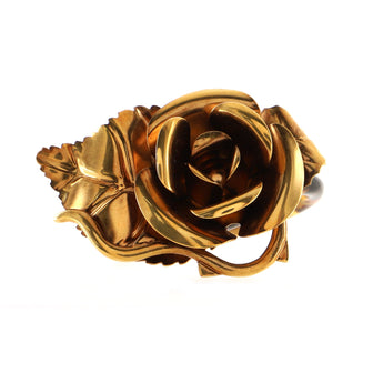 Prada Flower Bangle Bracelet Metal with Resin