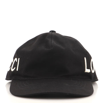 Gucci Loved Baseball Cap Embroidered Canvas