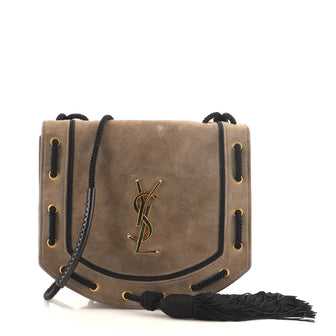 Saint Laurent Fetish Satchel Suede Medium