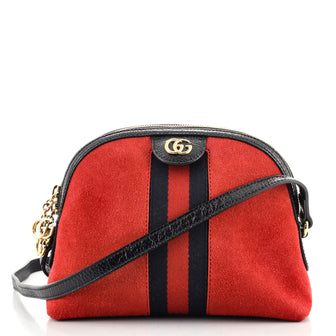 Gucci Ophidia Dome Shoulder Bag Suede Small