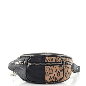 Alexander Wang Attica Waist Bag Leather and Printed Suede Large