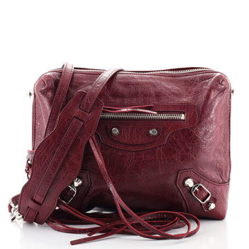 Balenciaga Classic Studs Reporter Crossbody Leather Small