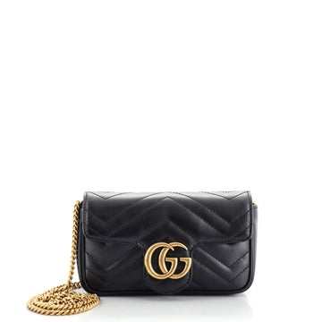 Gucci GG Marmont Flap Bag Matelasse Leather Super Mini