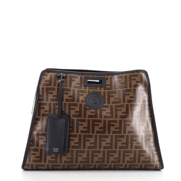 Fendi Peekaboo Defender Zucca Coated Canvas Medium