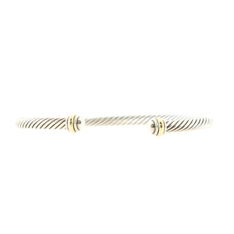 David Yurman Cable Classic Bracelet Sterling Silver and 18K Yellow Gold 4mm