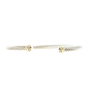 David Yurman Cable Classic Bracelet Sterling Silver and 18K Yellow Gold 4mm