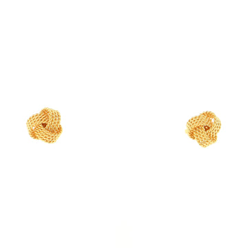 Tiffany & Co. Twist Knot Stud Earrings 18K Yellow Gold