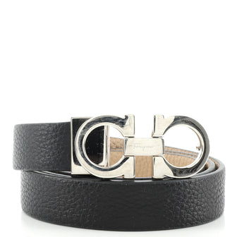 Salvatore Ferragamo Gancini Reversible Belt Leather Medium