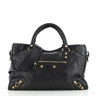 Balenciaga City Giant Studs Bag Leather Medium