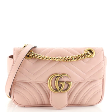 Gucci GG Marmont Flap Bag Matelasse Leather Mini