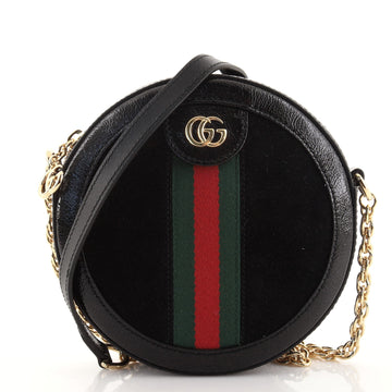 Gucci Ophidia Round Shoulder Bag Suede Mini