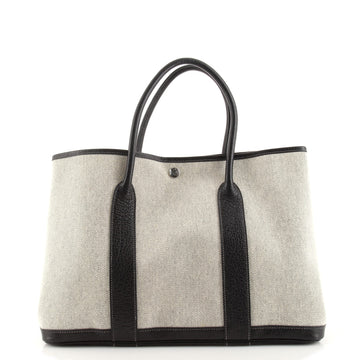 Hermes Garden Party Tote Toile and Leather 36