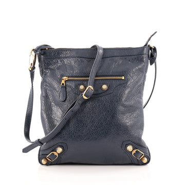Balenciaga Flat Crossbody Giant Studs Leather