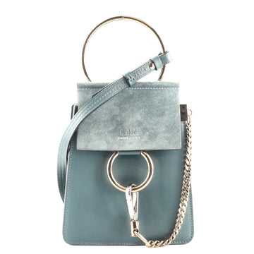 Chloe Faye Bracelet Crossbody Bag Leather and Suede Mini