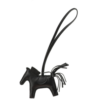 Hermes So Black GriGri Rodeo Bag Charm Leather PM