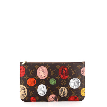 Louis Vuitton Neverfull Pochette Limited Edition Fornasetti Cameo Monogram Canvas Large