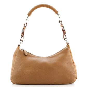 Prada Belted Zip Shoulder Bag Vitello Daino Medium