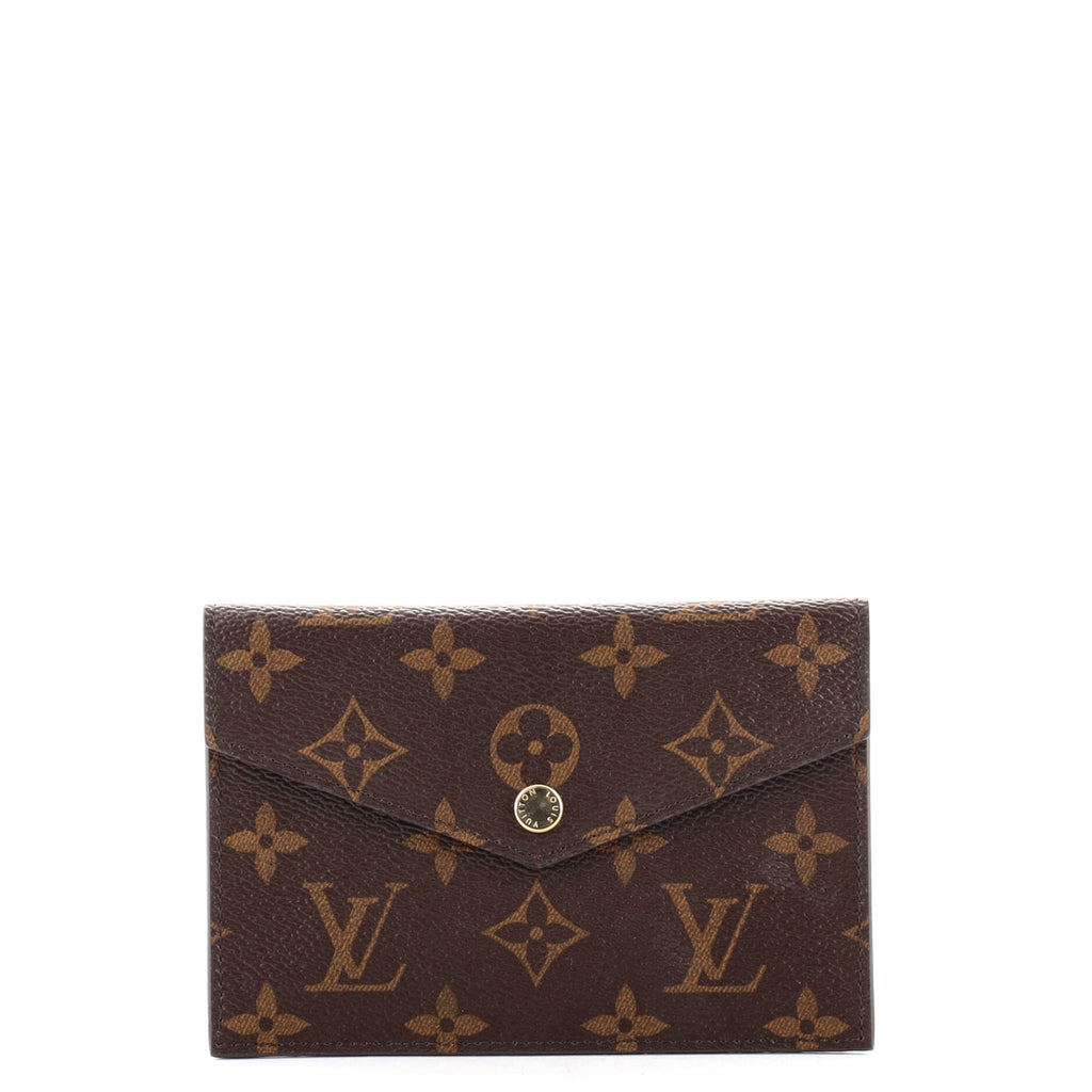 Louis Vuitton Daily Organizer Envelope Pouch Insert Monogram Canvas Brown  1280046