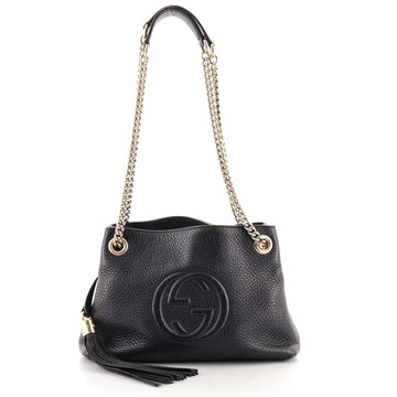 Gucci Soho Chain Strap Shoulder Bag Leather Mini