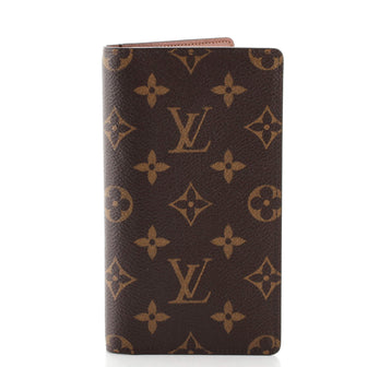 Louis Vuitton Checkbook Cover Monogram Canvas Brown 1280221