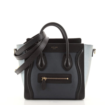 Celine Tricolor Luggage Bag Leather Nano