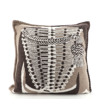 Hermes Brandebourgs Pillow Wool and Cashmere