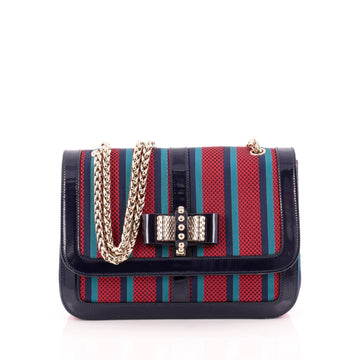 Christian Louboutin Sweet Charity Shoulder Bag Satin and Leather Small