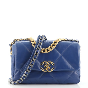 Chanel 19 Flap Bag Quilted Goatskin Medium