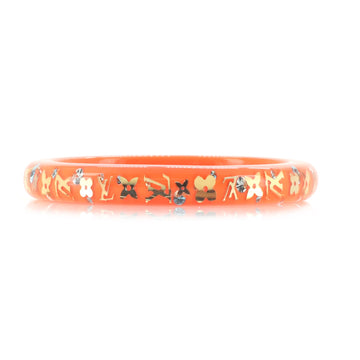 Louis Vuitton Inclusion Bangle Bracelet Resin with Crystals PM