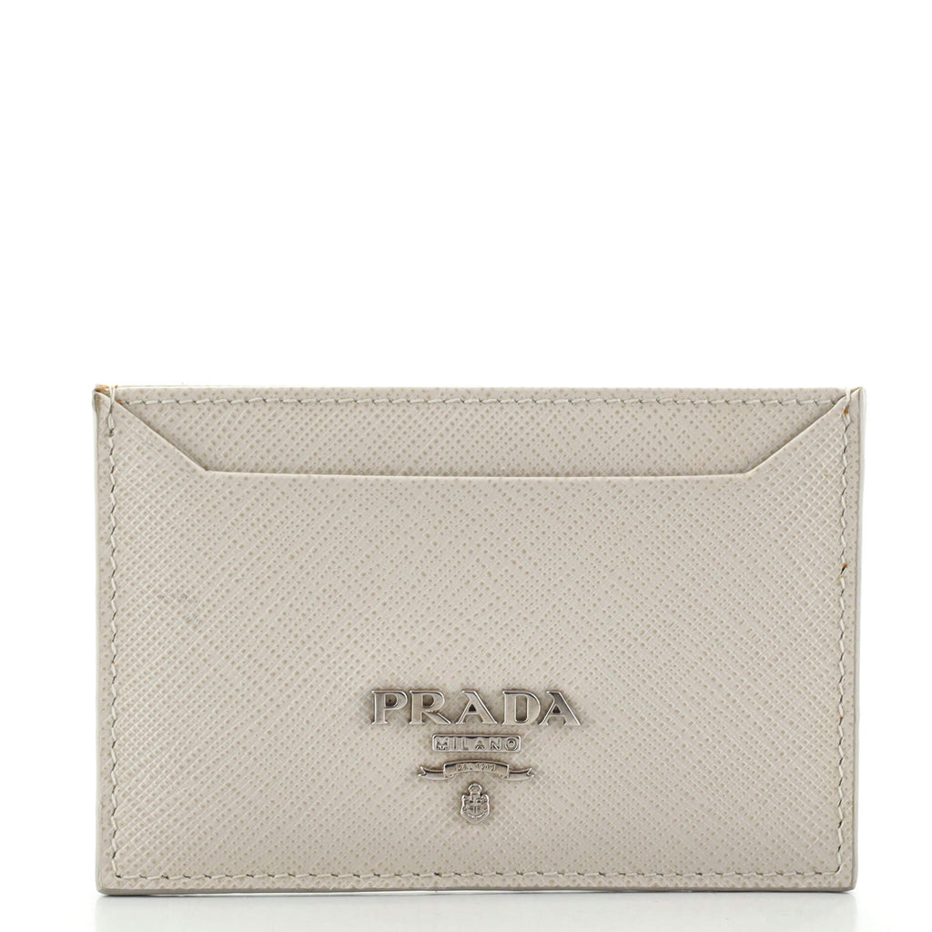 Shop Prada Saffiano Leather Card Holder
