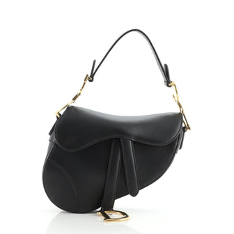 Christian Dior Saddle Handbag Leather Mini